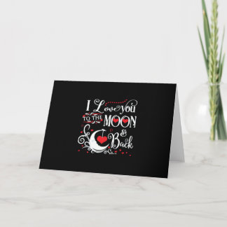 Tarjeta Te Amo Hasta La Luna Y De Regreso Recuerdo Románti