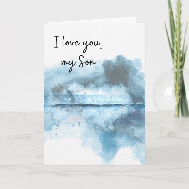 Tarjeta Te amo hijo (Anverso)