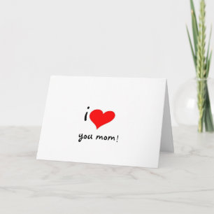 TARJETA TE AMO, MAMÁ