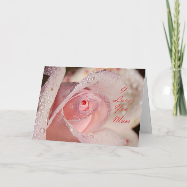 Tarjeta Te amo Mamá (Anverso)