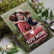 Te Amo Mamá Corazón Día de la Madre Foto de Famili