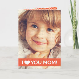 Tarjeta Te Amo Mamá - Foto Personalizado
