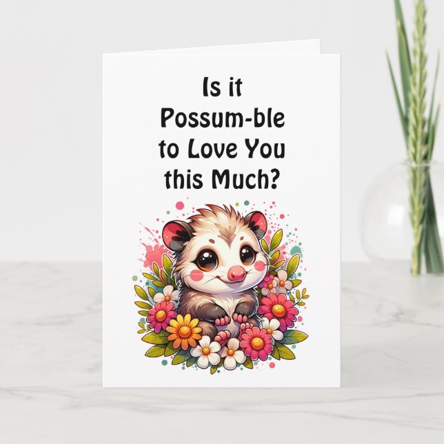 Tarjeta Te Amo | Marsopa Romántica y Adorable (Anverso)