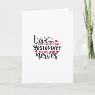 Tarjeta Te Amo Más Ayer Cita Romántica Minimalista