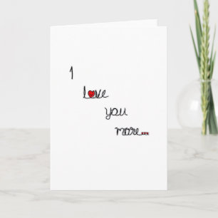 Tarjeta Te Amo Más Con Diseño Romántico De Corazones Rojos