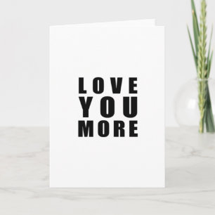 Tarjeta Te amo más diseño minimalista edificante