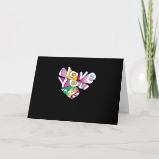 Tarjeta Te Amo Más Estilo Elegante