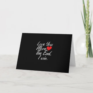 Tarjeta Te Amo Más Gano Divertido Estilo de San Valentín p
