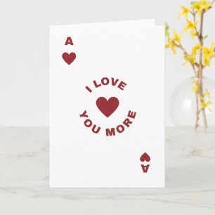 Tarjeta Te Amo Más Poker Master Corazón Amor