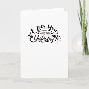 Tarjeta Te Amo Más Que Ayer Diseño Romántico