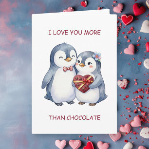 Tarjeta Te Amo Más Que Chocolate Día de San Valentín