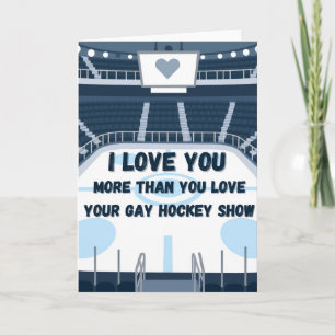 Tarjeta Te amo más que el Gay Hockey Show