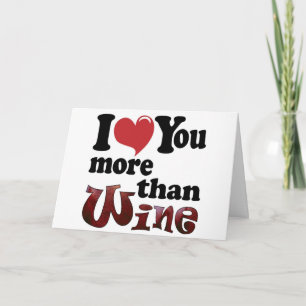 Tarjeta Te amo más que el vino