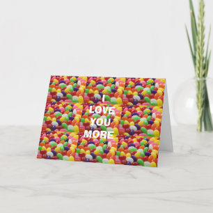 TARJETA TE AMO MÁS QUE JELLY BEANS