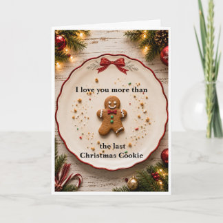 Tarjeta Te Amo Más Que La Última Galleta De Navidad Divert