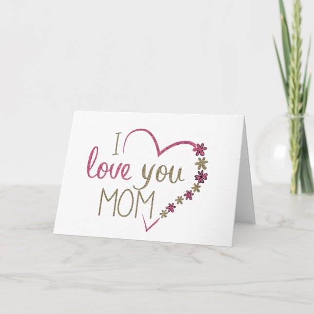 Tarjeta Te Amo MoM (Anverso)