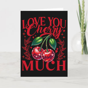 Tarjeta Te Amo Mucho Corazón de Fresa Disco Ll V