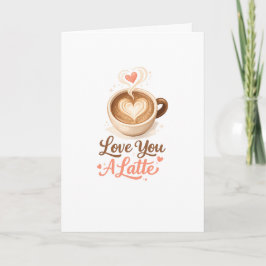 Tarjeta Te Amo Mucho – Cute Valentín de Café