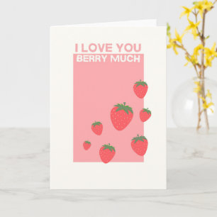 Tarjeta Te Amo Mucho Fruta Lindo Romántico