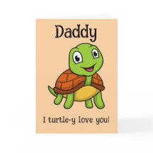 Te Amo Mucho Papá! Tortuga Lindo Día del Padre
