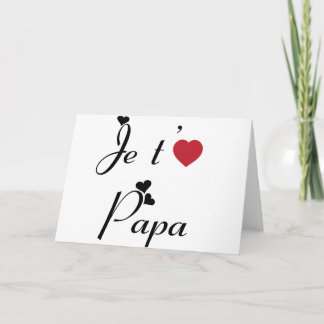 Tarjeta Te amo papá