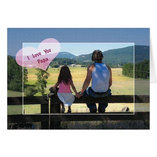 Tarjeta Te amo papá, cumpleaños
