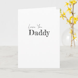 Tarjeta Te Amo Papá FELIZ DÍA DEL PADRE Moderno