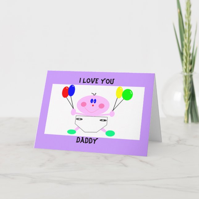 Tarjeta Te Amo, Papi (Anverso)