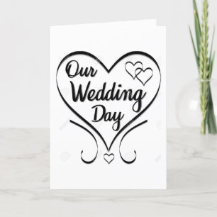TARJETA *TE AMO POR SIEMPRE* EN NUESTRO *DÍA DE BODA*