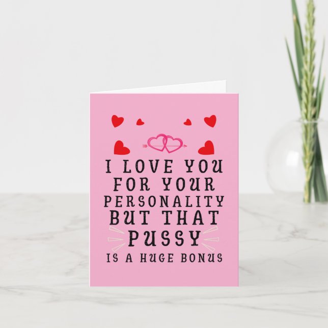 Tarjeta Te Amo Por Tu Personalidad (Anverso)
