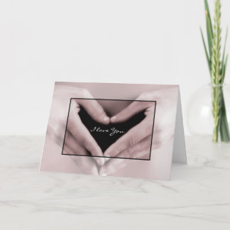 Tarjeta Te Amo Romántico Mi Corazón Está En Tus Manos