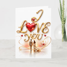 Tarjeta Te Amo Saludo Romántico