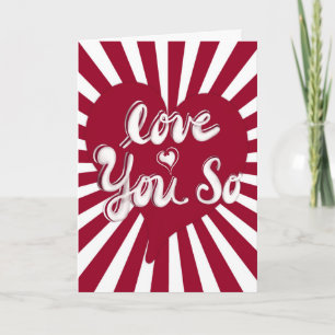 Tarjeta Te Amo Tanto - Colección de Dulces Corazones