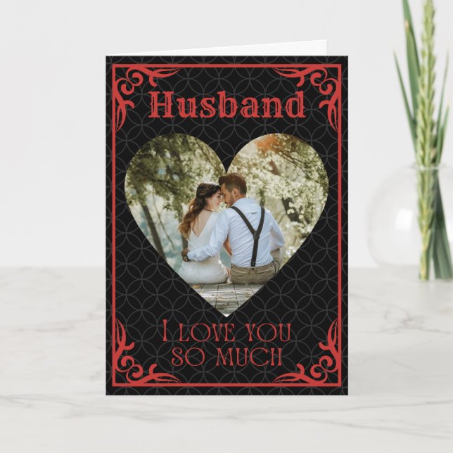 Tarjeta Te Amo Tanto Personalizado Foto Y Nombre Valentine (Anverso)