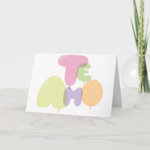Tarjeta Te amo - Te amo en español