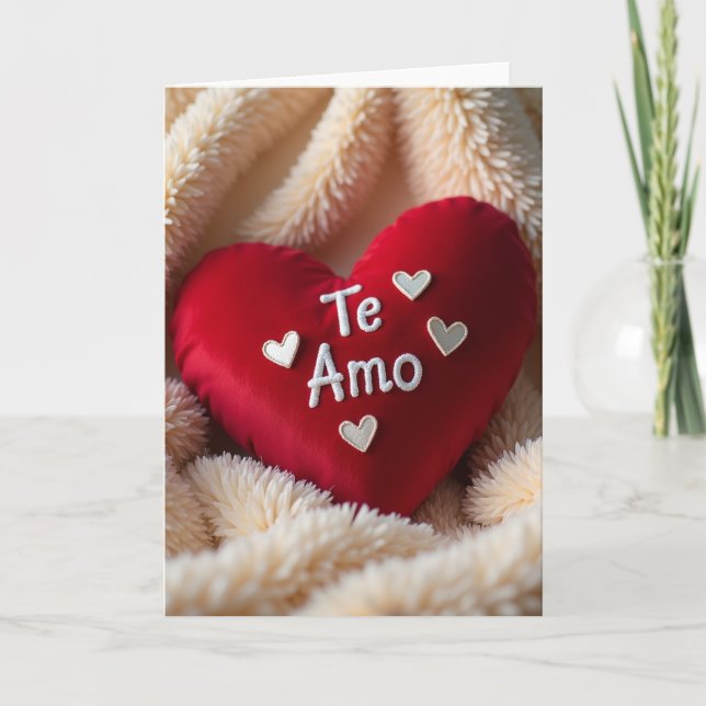 Tarjeta Te Amo Te Quiero (Anverso)