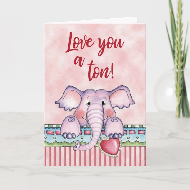 Tarjeta Te amo un Ton (Anverso)