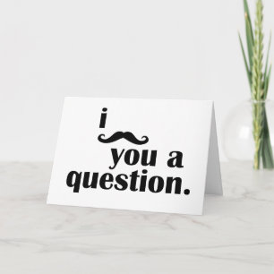 Tarjeta Te Amortijo Una Pregunta (Cumpleaños Greeting)