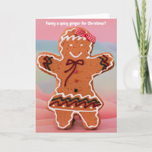 Tarjeta ¿Te apetece un jengibre picante para Navidad?