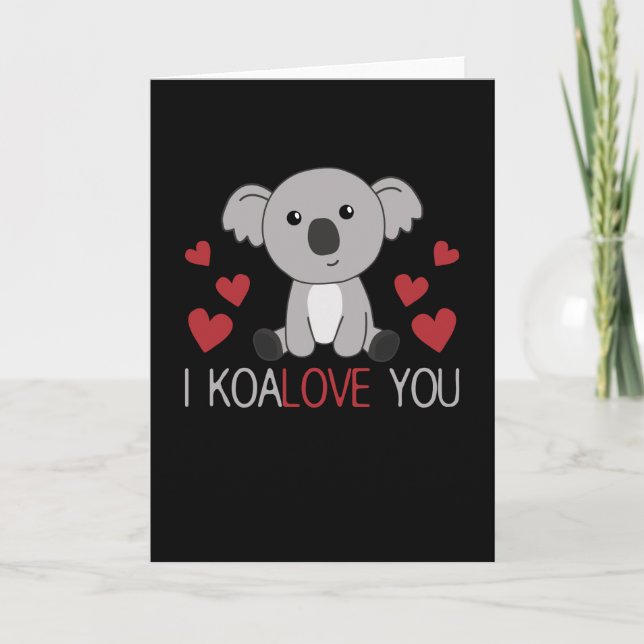 Tarjeta Te Aplaudo A Koala Con Animales Cuidados Del Coraz (Anverso)