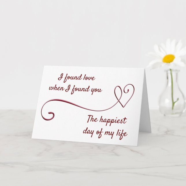 TARJETA **TE CASARÁS CON "YO" (TE AMO) CARTA (Planta pequeña)