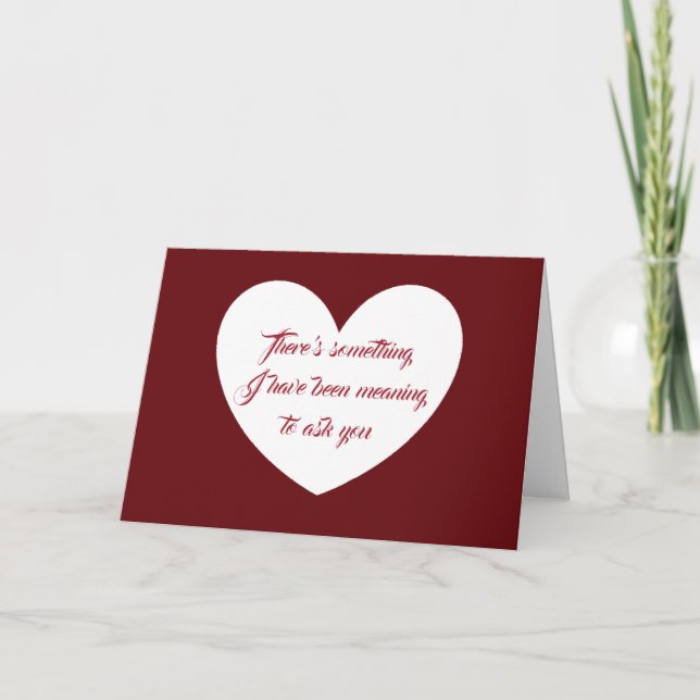 Tarjeta ¿te casarás conmigo? (Anverso)