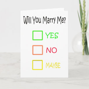 Tarjeta ¿Te casarás conmigo por Shirley Taylor?