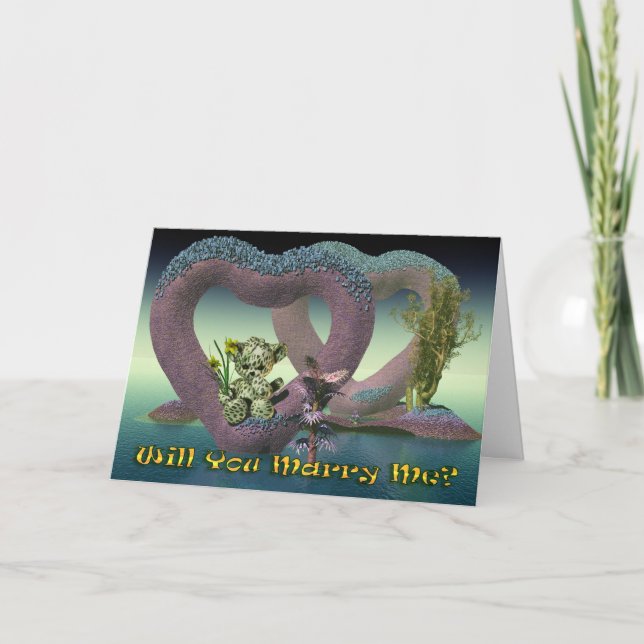 Tarjeta ¿Te Casarás Conmigo, propuesta? (Anverso)