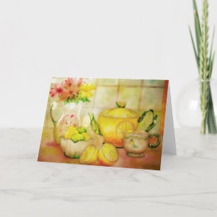 Tarjeta Té con limón