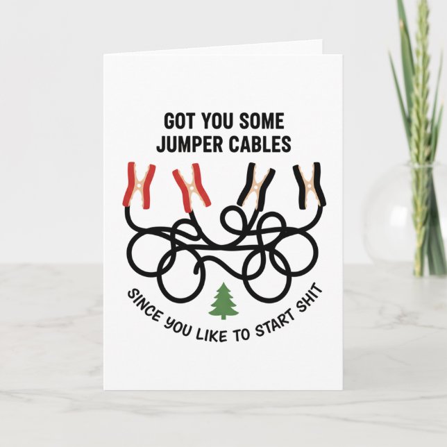 Tarjeta Te Conseguí Unos Cables de Arrastre Ya Que Te Gust (Anverso)