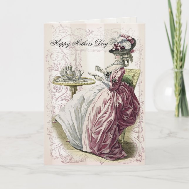 Tarjeta ¡Té de la tarde! Feliz Día de la Madre (Anverso)