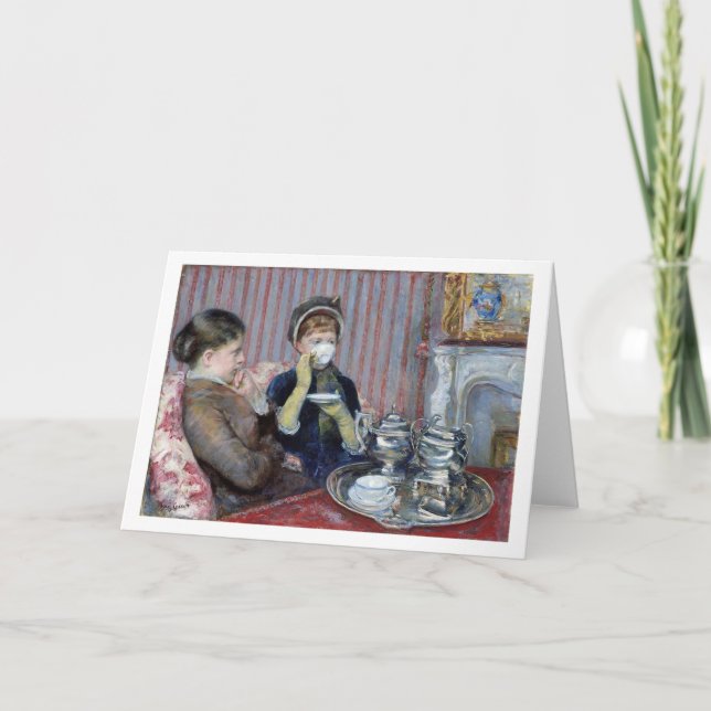 Tarjeta Té de la tarde, Mary Cassatt (Anverso)