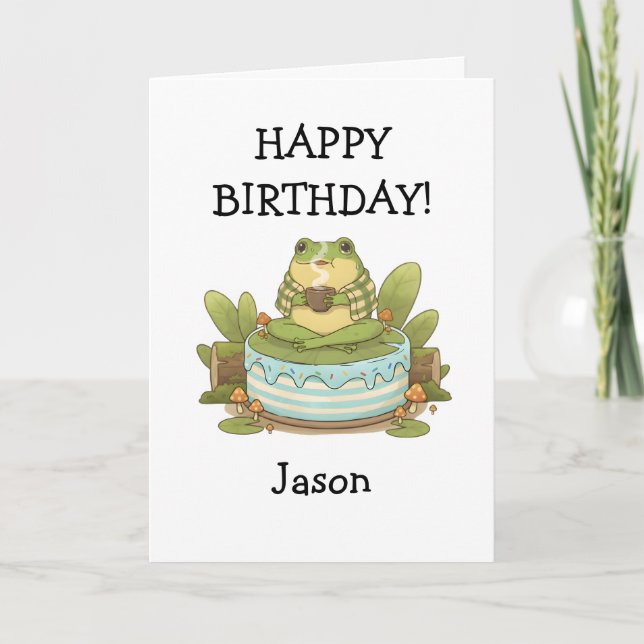 Tarjeta Té de Sipping Zochi Personalizado (Anverso)