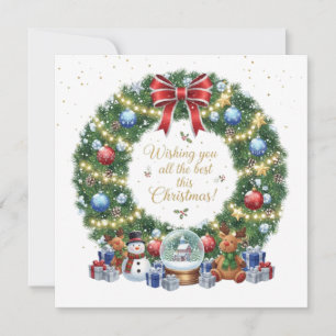 TARJETA TE DESEAMOS LO MEJOR ESTA NAVIDAD